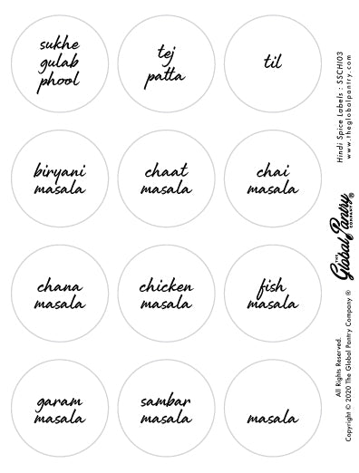 Spice Labels 