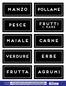 ITALIAN fridge labels