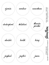 Load image into Gallery viewer, CLEAR Hindi spice set (white)