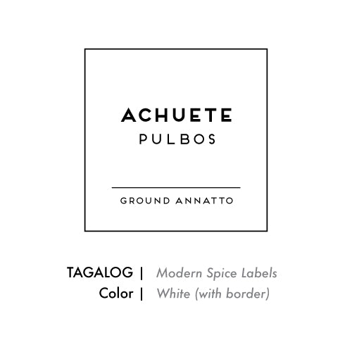 SQUARE Tagalog Spice Labels
